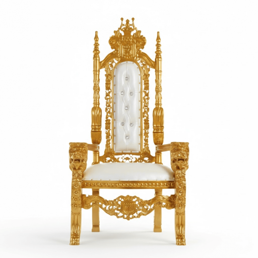 White King Throne Chair rental,event planning, party supplies, equipment rental, celebration, party rentals near me, professional setup