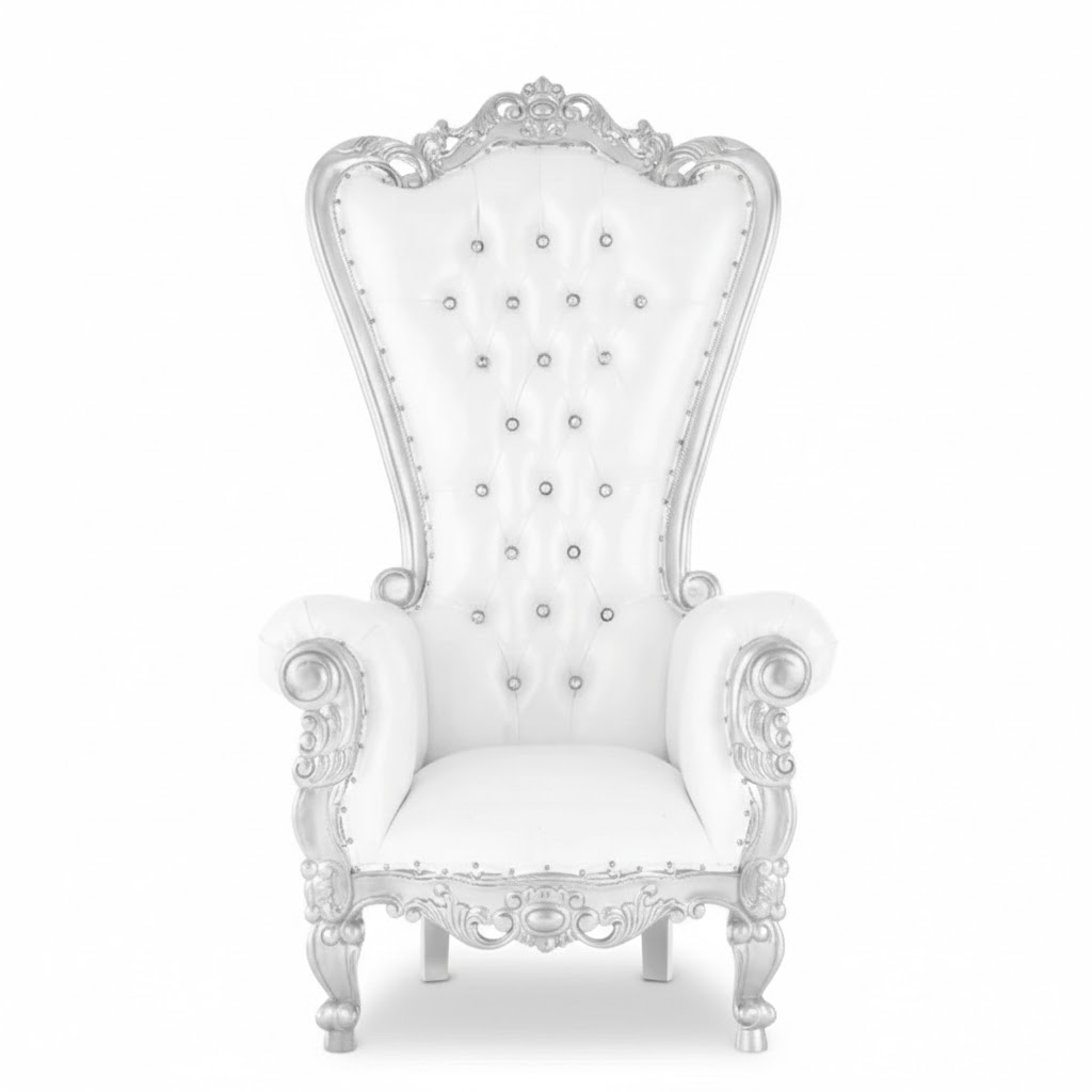 White Throne Chair rental Sacramento, CA. 🥳 Make your event unforgettable with the best quality and service in 2026! Book online now and save.