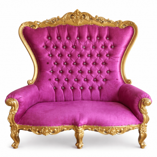 Purple Double Throne Chair,event planning, party supplies, equipment rental, celebration, party rentals near me, professional setup